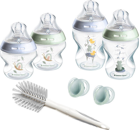 Tommee Tippee Natural Start Babyflaschen-Starterset – 150-ml- und 260-ml-Flaschen für Neugeborene ab 0 Monaten – blau