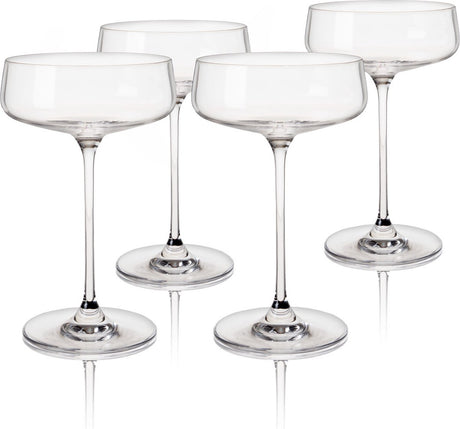 Viski Reserve Julien Coupe Glas – Kristall – 295 ml – 4 Stück
