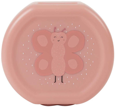 Trixie | set van twee snackdoosjes met clip - mrs. butterfly - makkelijk te openen - bpa-vrij - voor school en onderweg