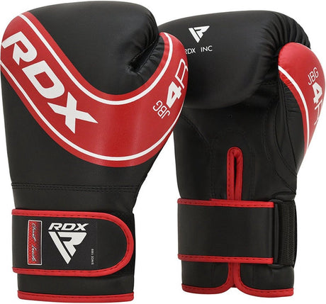Rdx bokshandschoenen kinderen - - 4b robo - kunstleer - kids - 6 oz - rood - zwart 6 oz