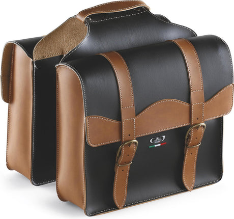 Monte Grappa Doppelbeutel 17l Bauletto schwarz dunkelbraun