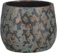 Mica decorations bloempot - keramiek - kamerplanten - koper - d19 x h15 cm - schaal