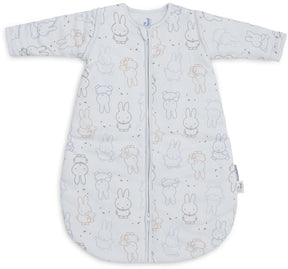 Jollein schlafsack mit abnehmbaren ärmeln 60cm miffy moments - cloudy blue