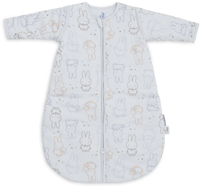 Jollein schlafsack mit abnehmbaren ärmeln 60cm miffy moments - cloudy blue