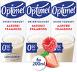 Optimel Long Tasting – Trinkjoghurt – 0 % Fett – Erdbeer-Himbeere – 5 x 6 x 200 ml – Vorteilspack