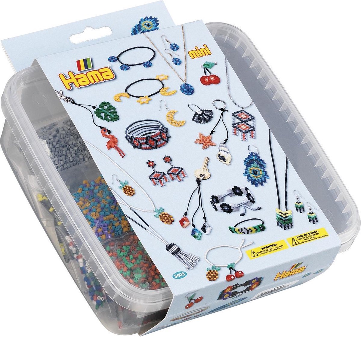 Hama Bügelperlen-Set – Kreativbox mit 10.500 Perlen für Kinder.