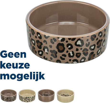 Trixie Futternapf Trinknapf Löwe Katze Keramik Leopardenmuster sortiert