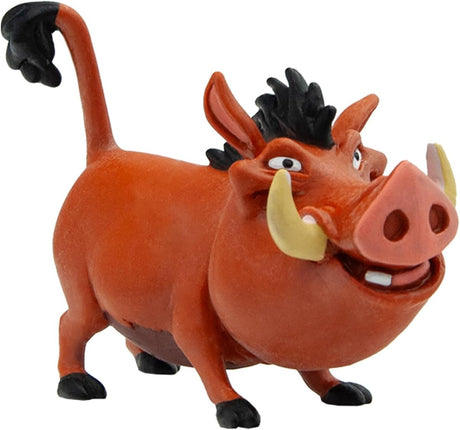 Bullyland 12533 ​​– Spielfigur und Sammelfigur Pumbaa aus Walt Disney der König der Löwen, ca. 7–8 cm – naturgetreue und detaillierte Gestaltung – ideal als Tortenfigur und kleines Geschenk für Kinder ab 3 Jahren.