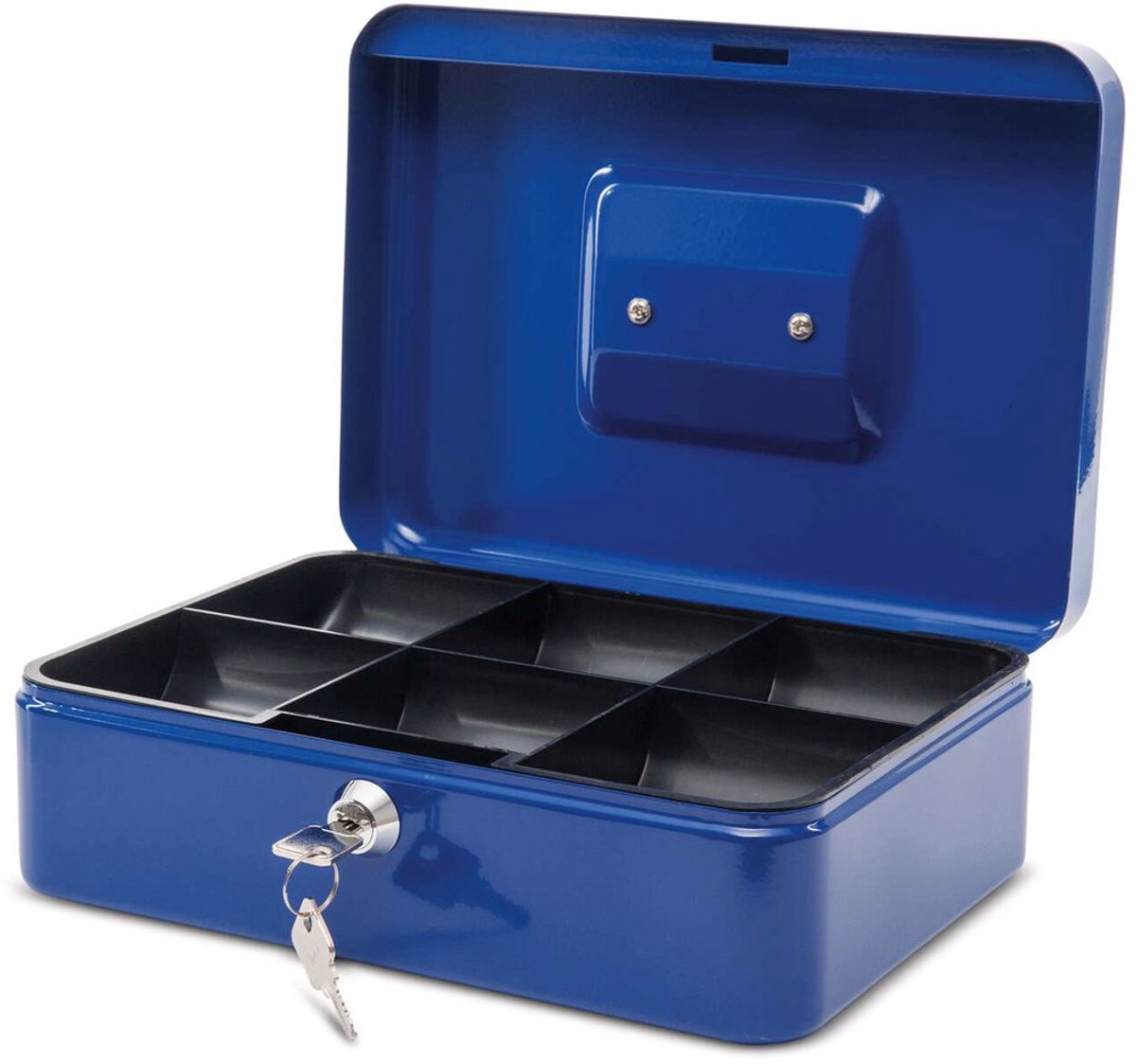 Maul geldkist munteninzet 19 x 25 x 9 cm blauw