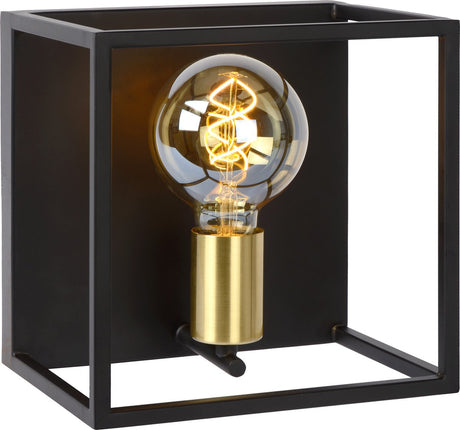 Lucide ruben - wandlamp - 1xe27 - zwart