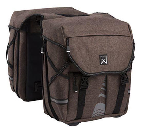 Willex Gepäcktasche 1200 – Doppelte Fahrradtasche – 28 Liter – Braun