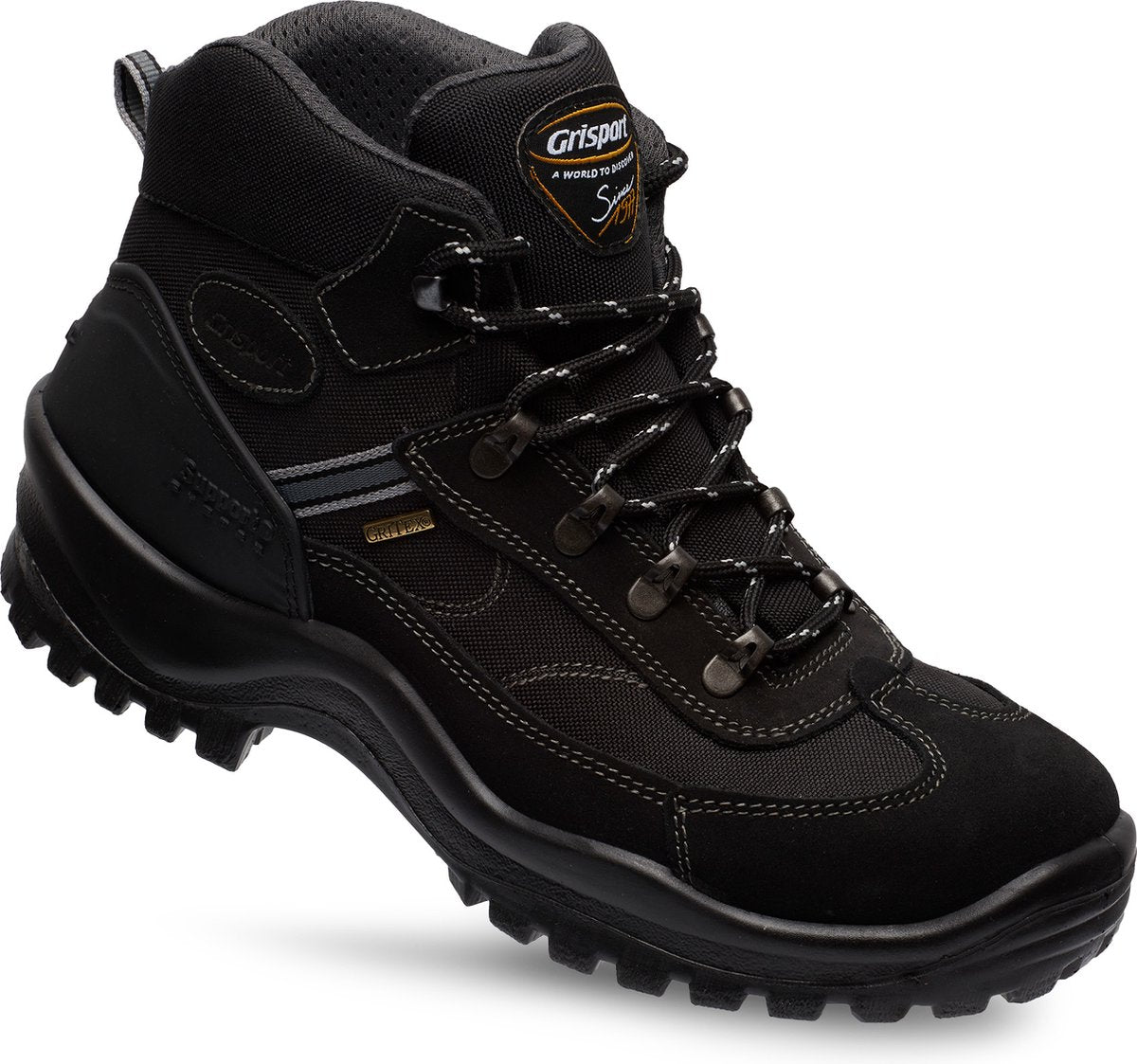 Grisport torino mid unisex wandelschoenen - black 41