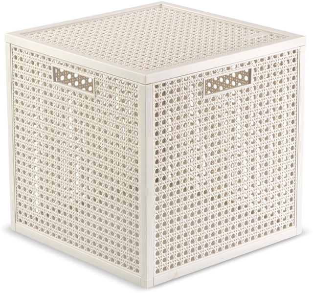 Curver kaya opbergmand cube - 19l - 28x28x28 cm - wit