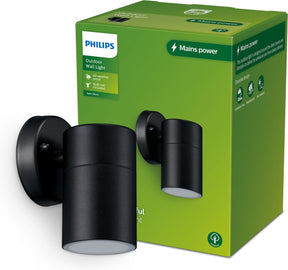 Philips led philips kylis wandspot - zwart - gu10 fitting