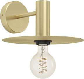 Eglo escandell wandlamp - e27 - 25 cm - goud - staal