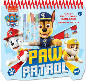 Paw Patrol Malblock mit Markern + Aufklebern + Vorlage