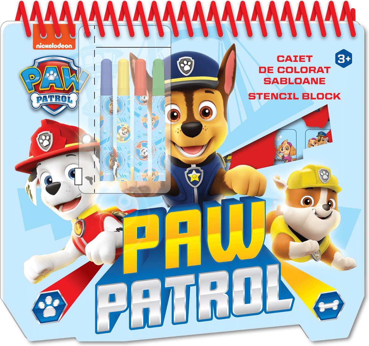 Paw Patrol Schablonen-Zeichenblock A4