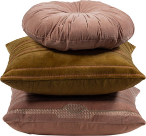 Woood Feis Kissen – Samtstoff – Rosa Natur – 3er-Set