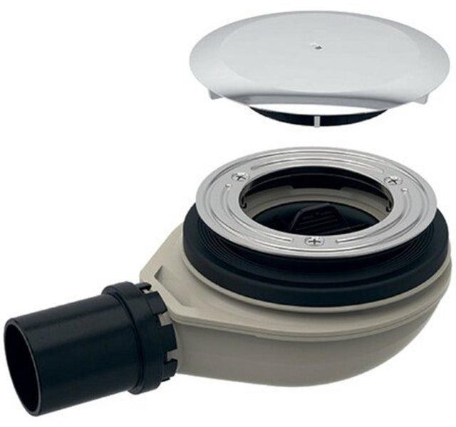 Geberit setaplano Duschwannenablauf 40mm mit Deckelwassersperre 30mm chrom