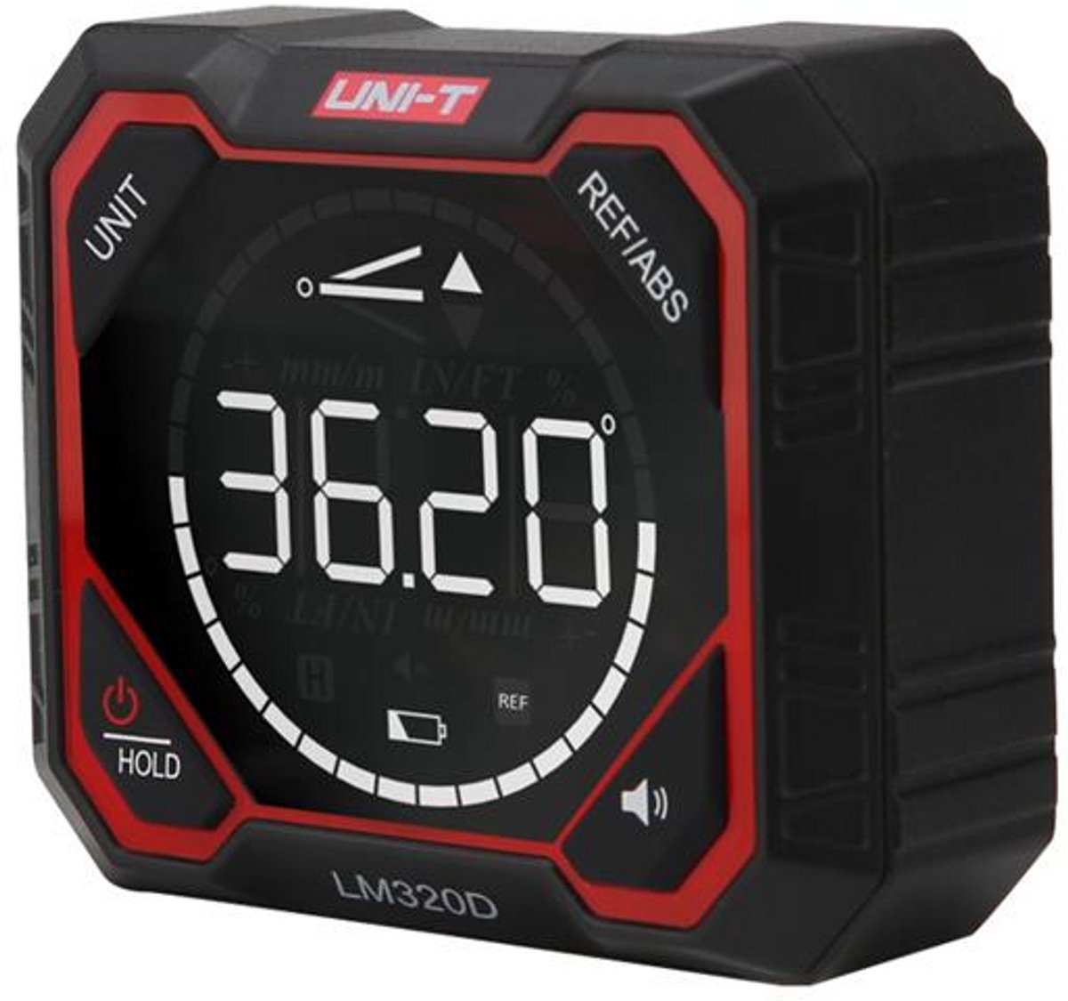 Markenloser digitaler Neigungsmesser Uni-T LM320D – kompakt, präzise und einfach zu bedienen