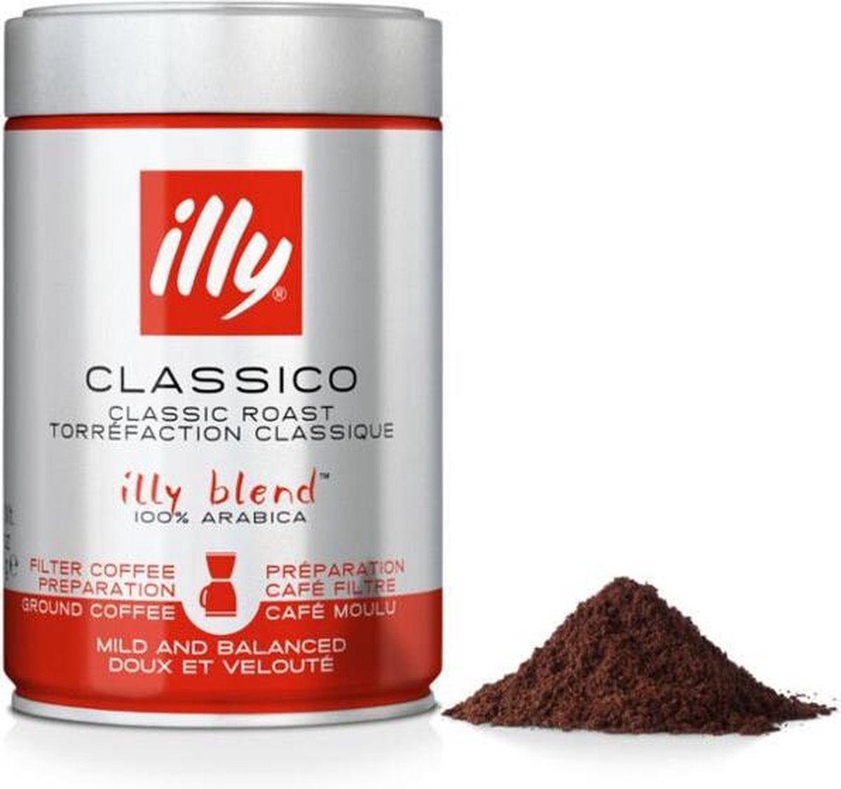 Illy - Kaffee gemahlener Filterkaffee normale Röstung 12 x