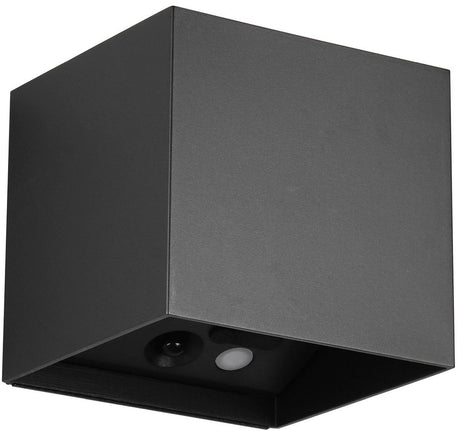 Rl lebe dein Licht Reality Genie - Wandleuchte - Schwarz matt - inkl. 2x SMD 1 W - Bewegungssensor - USB-Anschluss - Beleuchtung nach oben und unten - Wandmontage - wiederaufladbar - RL Now - Außenbeleuchtung - IP44