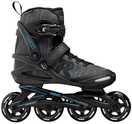 Roces Weft Thread 84 Inline-Skates Erwachsene – 4x84mm Rollen – Fitness-Inline-Skates – Schwarz Blau – Größe 43