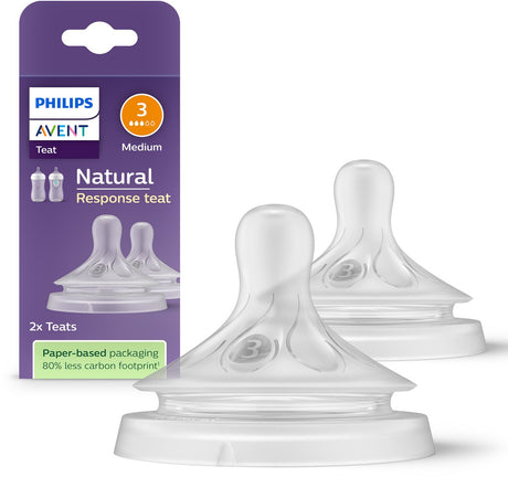 Philips Avent natürlicher Saugreflex – Geschwindigkeit 3, ab 1 Monat, 2 Stück – SCY963 02 – Flaschensauger
