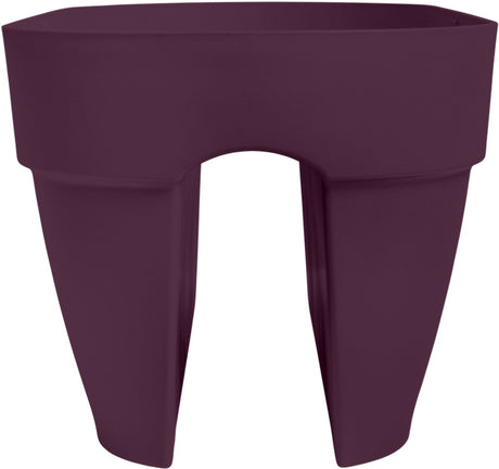 Elho vibia campana flower bridge 60 - balkonbak met ophanging - 100% gerecycled plastic - l 59 x b 26 x h 22 cm - esdoorn paars