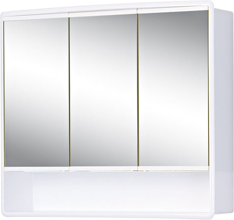 Jokey Spiegelschrank mit 3 Türen 58x49,5x14,5cm weiß