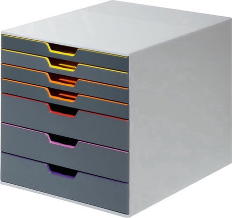 Schubladenelement langlebig 760727 stapelbar A4, C4, Folio grau