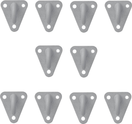 Proplus touwhaak - kunststof - driegaats - 45 x 39 mm - 10 stuks
