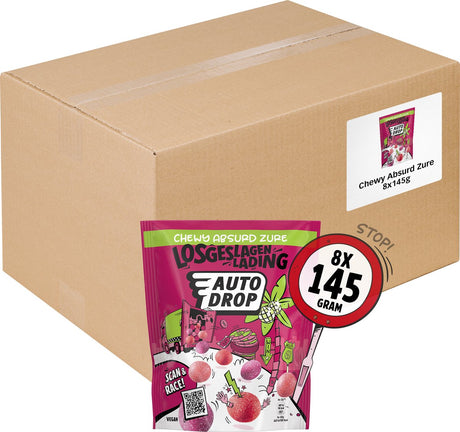 Autodrop losgeslagen lading zure cadillac chews - 8 zakjes - 145 gram