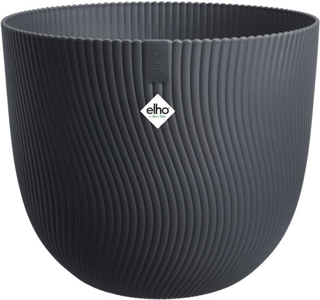 Elho sereh rond 30 - bloempot voor binnen buiten - 100% gerecycled plastic - ø 29.5 x h 25.3 cm - antraciet