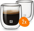 Zwilling sorrento dubbelwandig espressoglas - 80 ml - 2 stuks