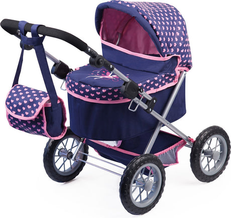 Bayer Design - Trendiger Puppenwagen - Blau und Rosa