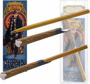The noble collection fantastic beasts newt's bookmark and pen set
