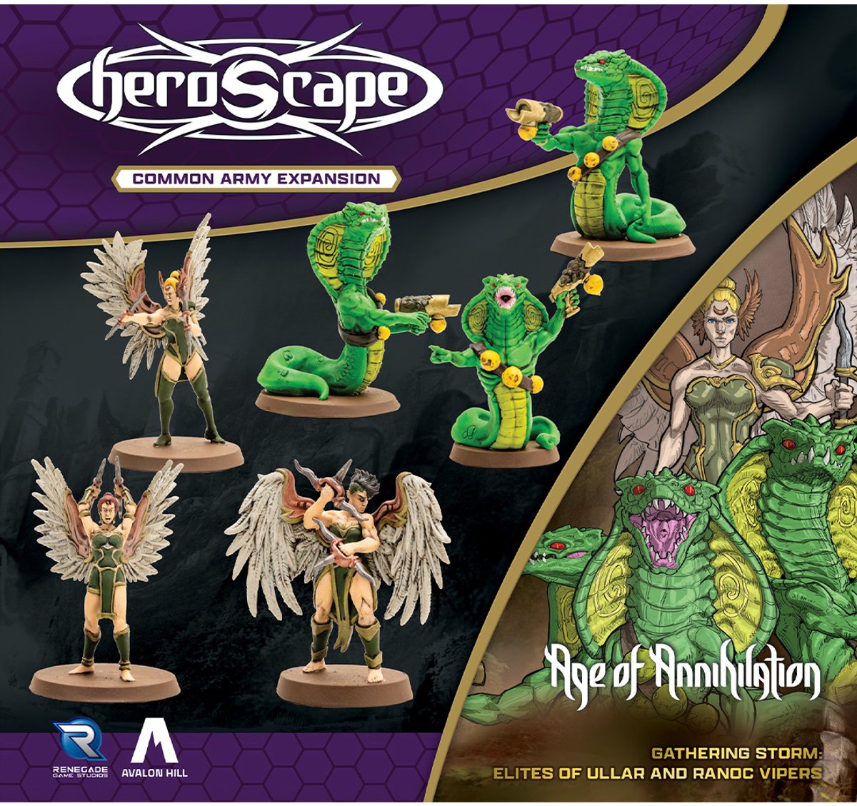 Renegade game studios heroscape age of annhilation elites and vipers - bordspel uitbreiding - engels