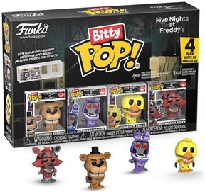 Five nights at freddy's withered (bitty pop!) vinylfiguurtjes (set van 4) unisex funko bitty pop! - neutraal - standard