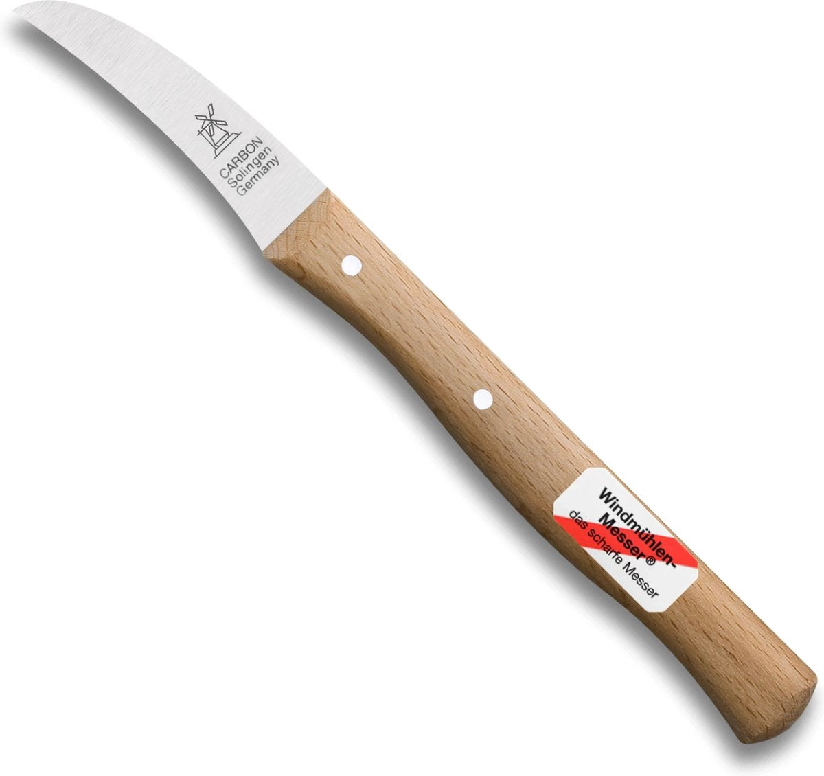 Solinger Robert Herder Vogelschnabel Kartoffelmesser 16 cm Carbon Rotbuche