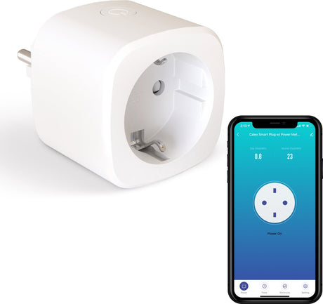 Calex Smart Plug – Energiezähler – Smart Plug mit App-Steuerung – funktioniert mit Alexa und Google Home