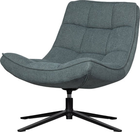 Woood Maudi Drehsessel – Polyester – Blauer Stein – 84 x 74 x 86