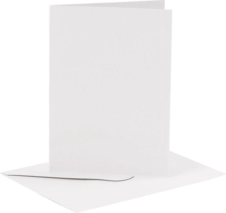 Kreativunternehmen https: www.cchobby.nl Cards-and-envelopes-size-card-10-5x15-cm-size-envelope-11-5x16-5-cm-110-230-gr-white-6-set-1-doos