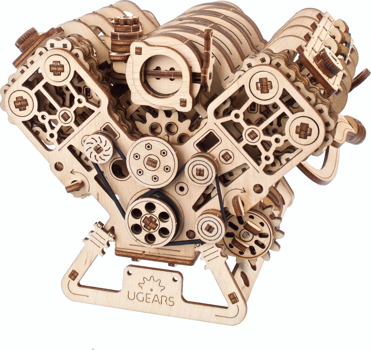 Ugears 3D-Holzmodell – V8-Motor