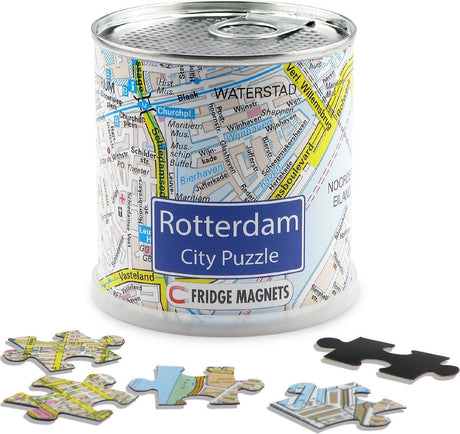 City puzzle rotterdam - puzzel - magnetisch - 100 puzzelstukjes