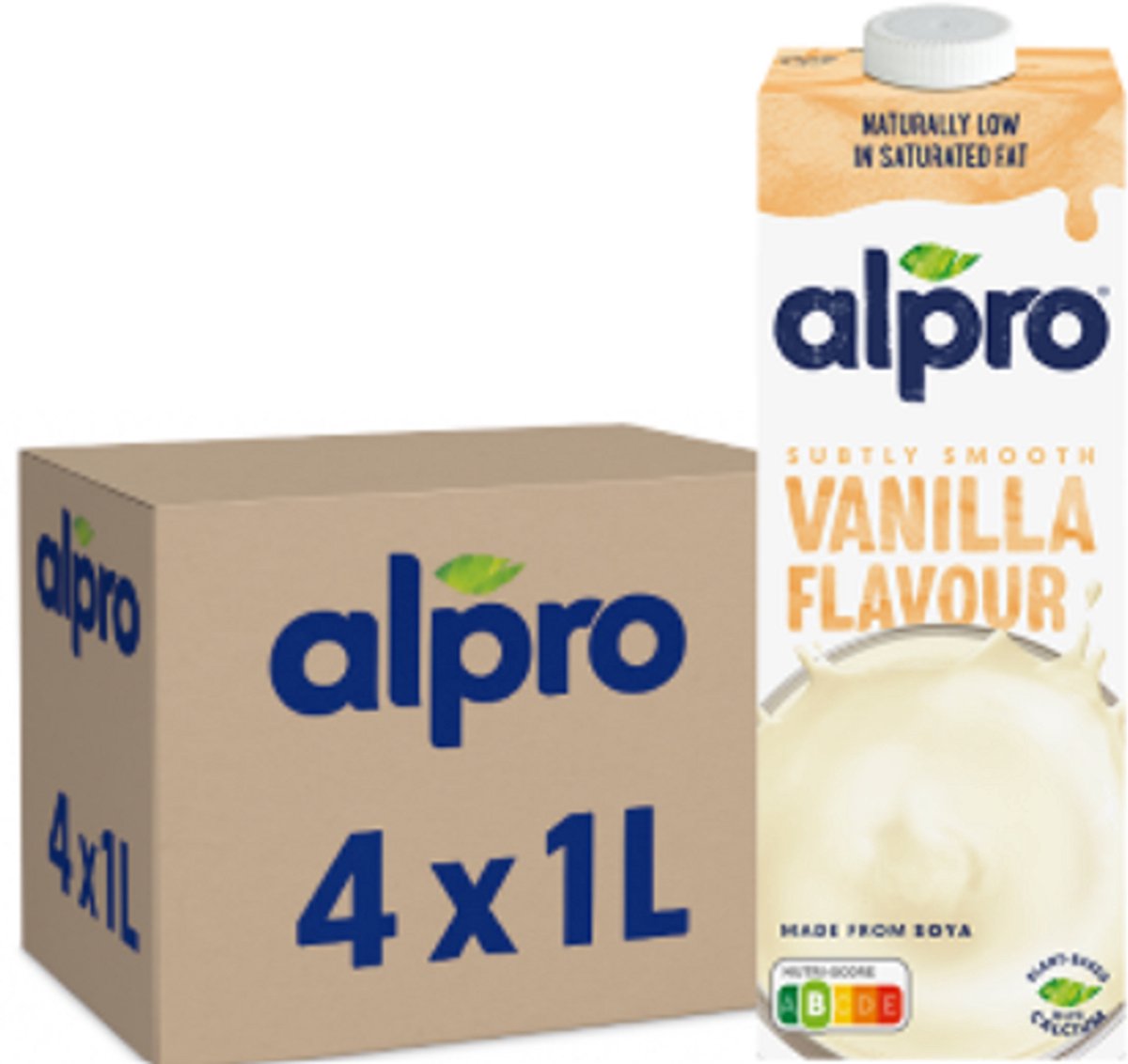 Alpro - Sojadrink Vanille - 4x 1ltr