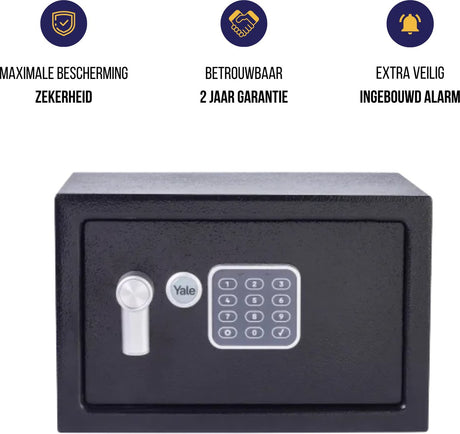 Yale – elektronischer Safe mit Alarm – mittel – Standardschutz