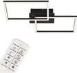 Briloner - LED-Deckenleuchte - dimmbare Deckenleuchte - inkl. Fernbedienung - CCT - Nachtlichtfunktion und Timer - Schwarz