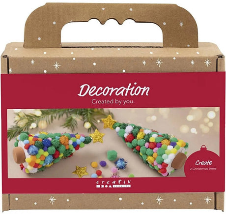 Creativ Company Mini-Hobby-Set Dekoration, Weihnachtsbaum, verschiedene Farben, 1 Box