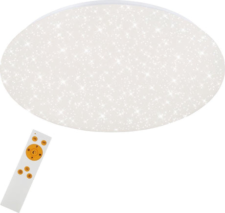 Briloner verb - dimmbare Deckenleuchte - Deckenlampe mit Sterndekor - Farbtemperatur einstellbar - LED - 48 W - 4000lm - ø49,5cm